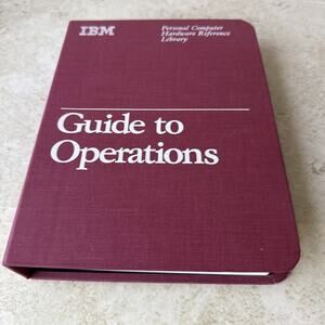 VTG 1983 IBM Guide to Operations Personal Computer